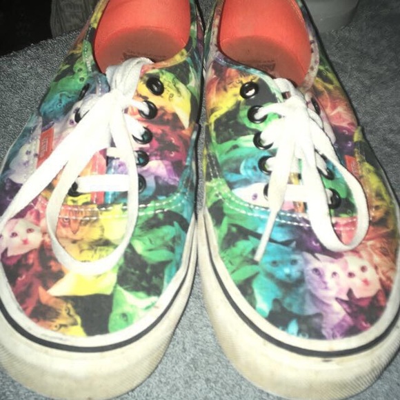 rainbow cat vans
